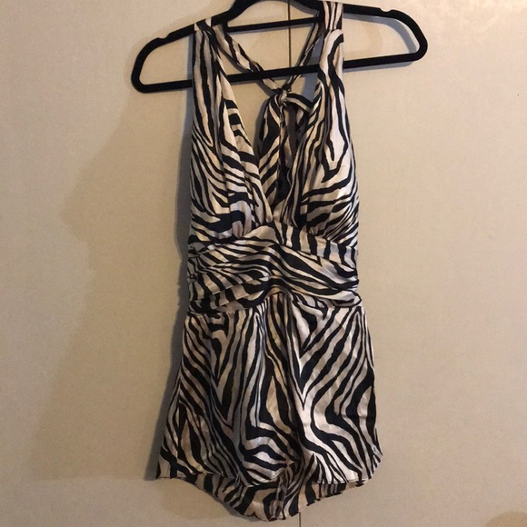 Karlie zip up satin top - Picture 1 of 4